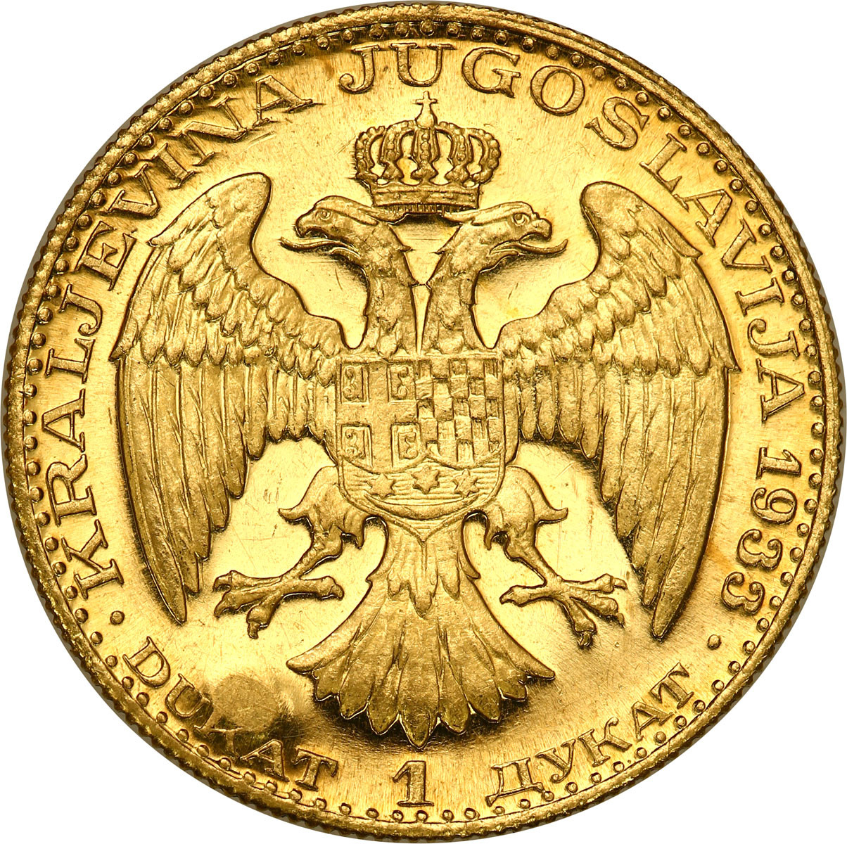 Jugosławia Aleksander I (1921-1934). Dukat 1933 (kłos dla Serbii)
